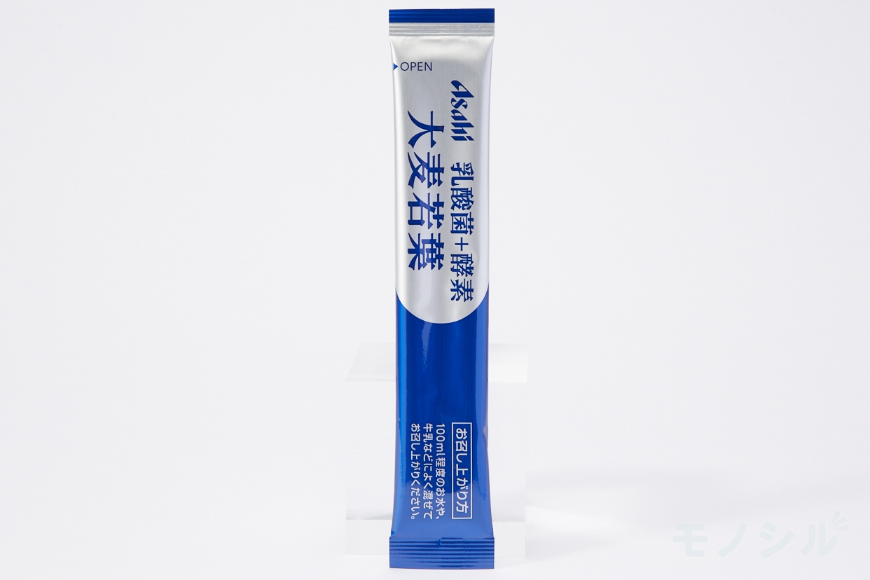 Asahi(アサヒグループショクヒン) 乳酸菌+酵素 大麦若葉の商品画像サムネ2 個包装のパッケージ