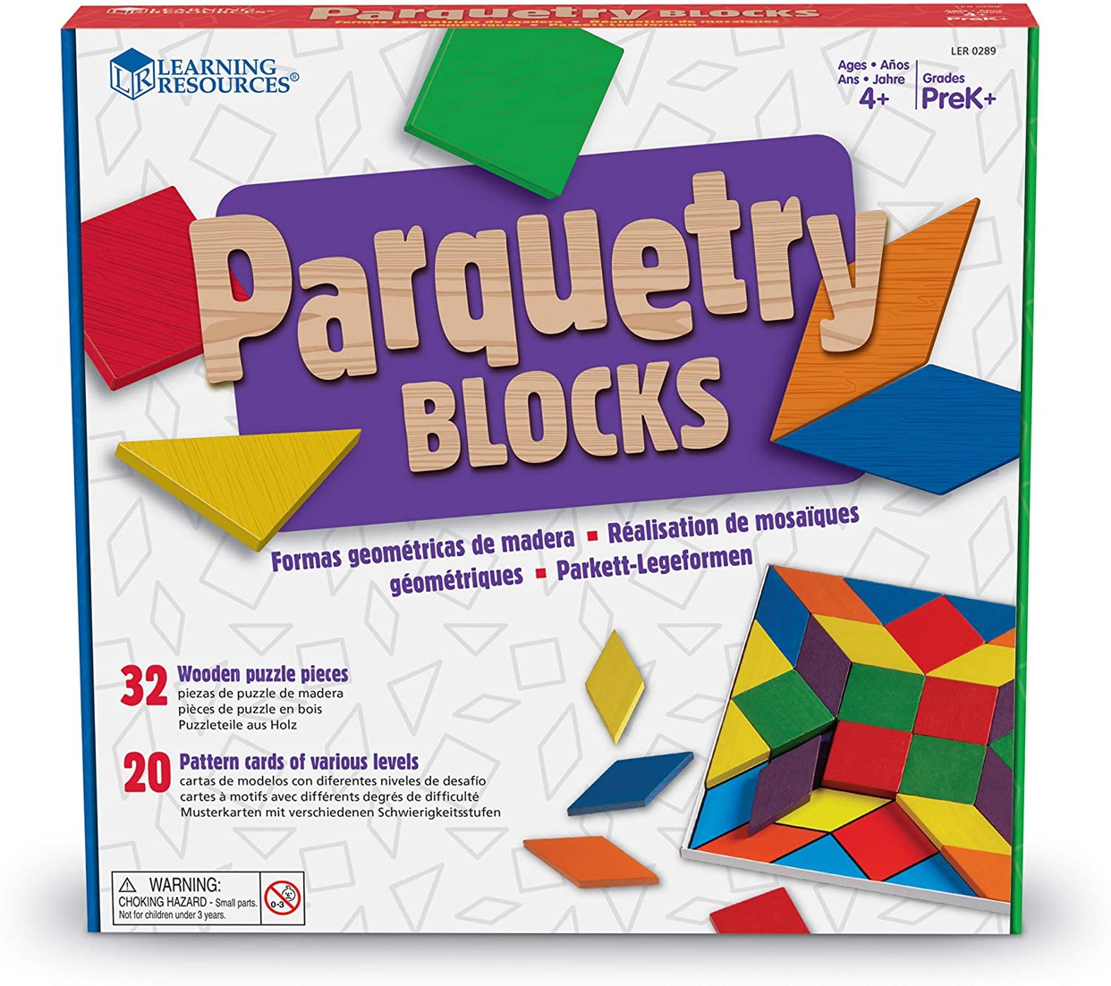 Learning Resources(ラーニングリソーシズ) Parquetry Blocks Super Set LER0289の商品画像サムネ7 
