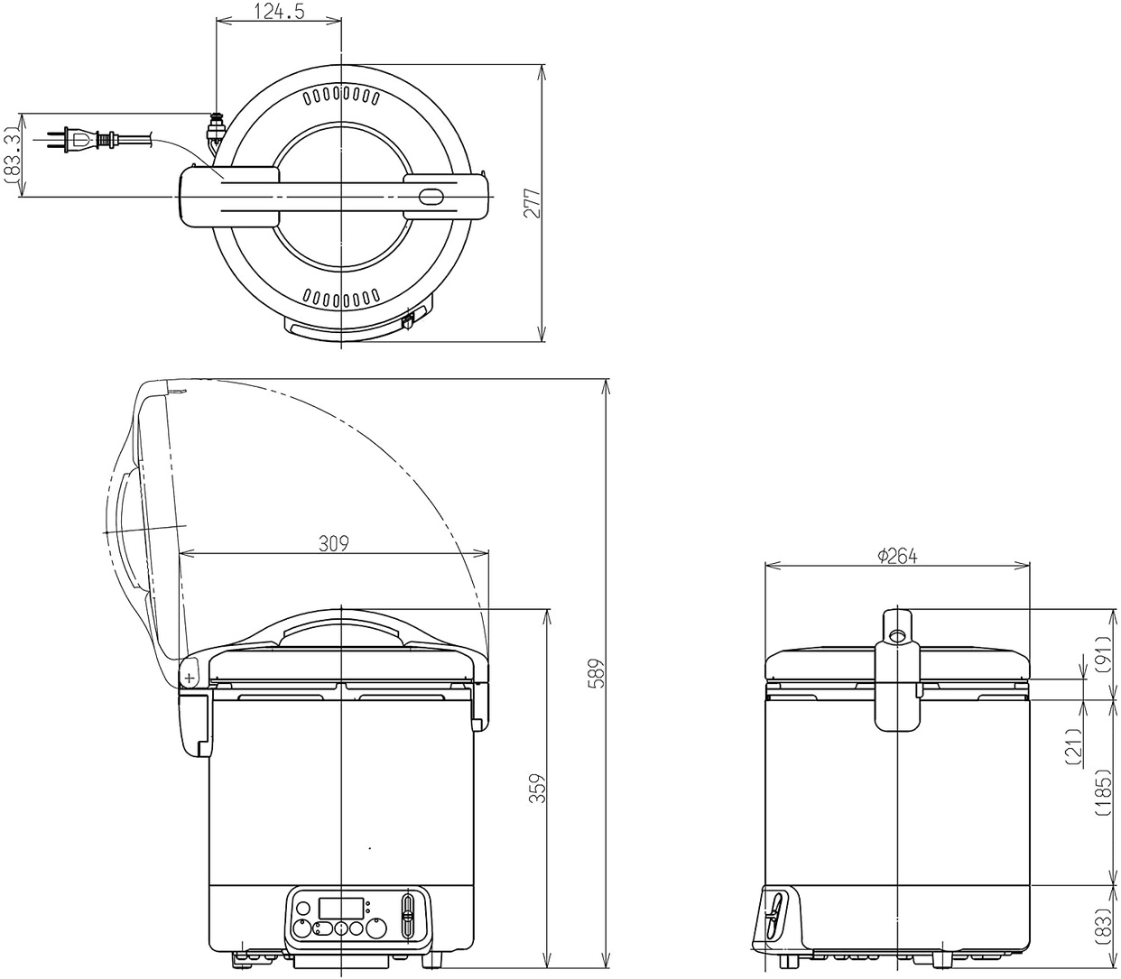 Rinnai(リンナイ) ガス炊飯器 こがまる RR-100VQTの商品画像4 