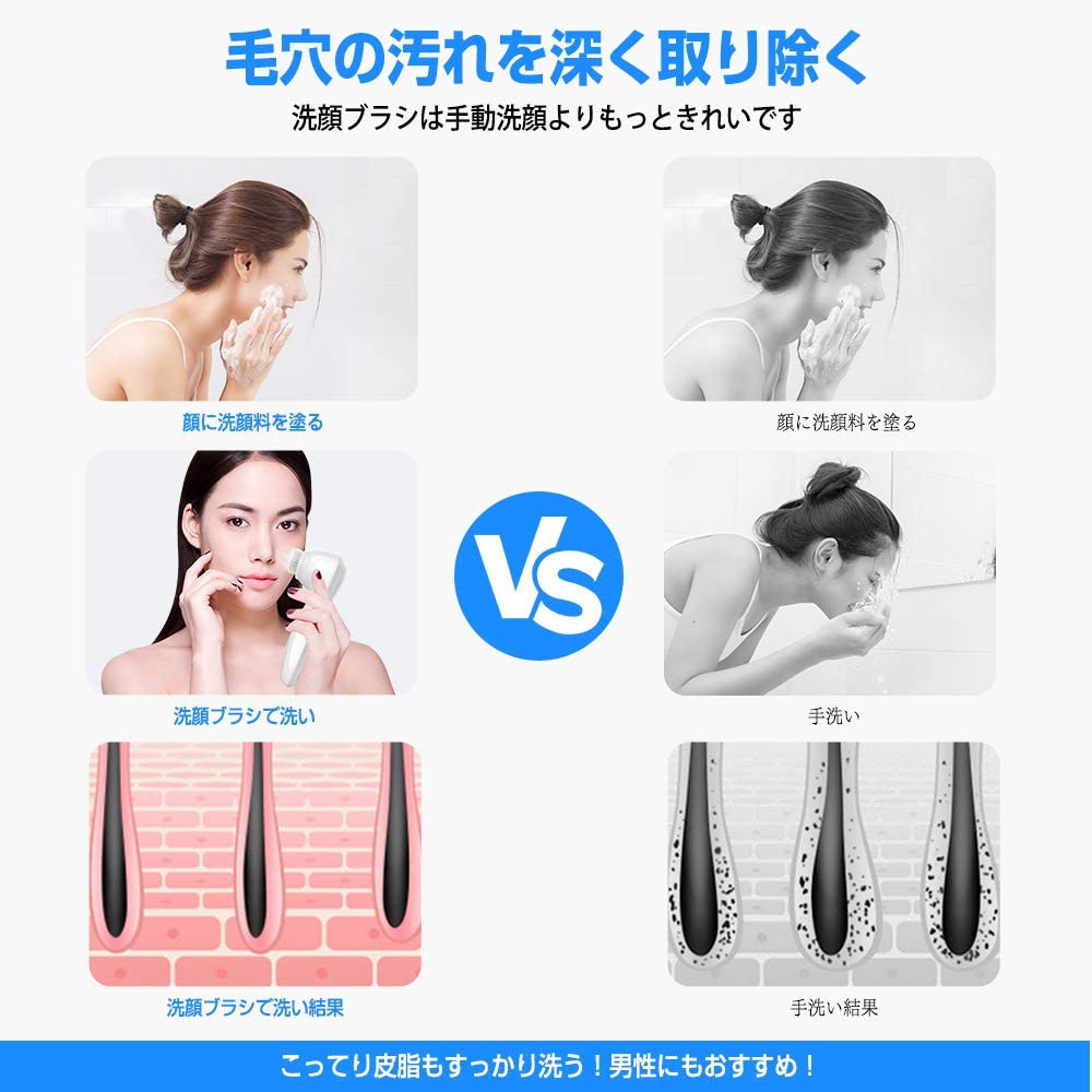 MiroPure(ミロピュア) 電動音波洗顔ブラシ　KN-309の商品画像4 