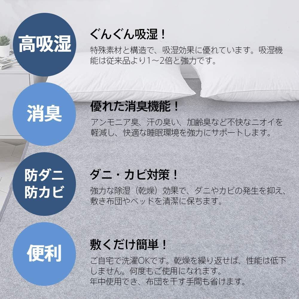 Kumori(クモリ) 洗える除湿シート CSDの商品画像2 