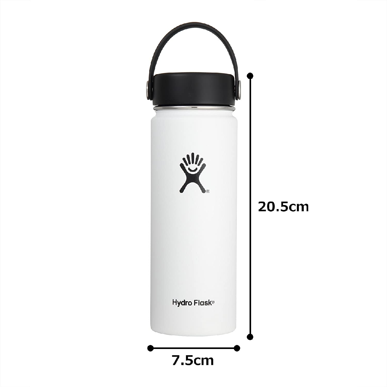 Hydro Flask(ハイドロフラスク) 18 oz Wide Mouth Whiteの商品画像サムネ2 