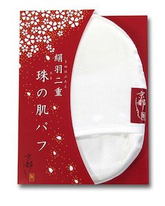 京都しるく 絹羽二重 珠の肌パフの商品画像1 