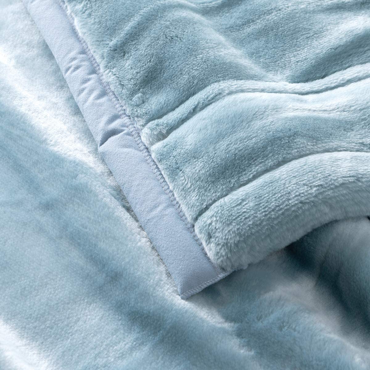 ロマンス小杉 ムートン調2枚合わせ洗えるアクリル毛布 4151の商品画像3 
