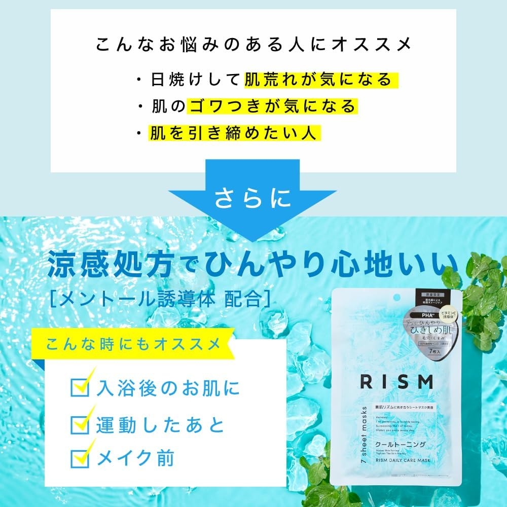 RISM(リズム) デイリーケアマスク クールトーニングの商品画像3 