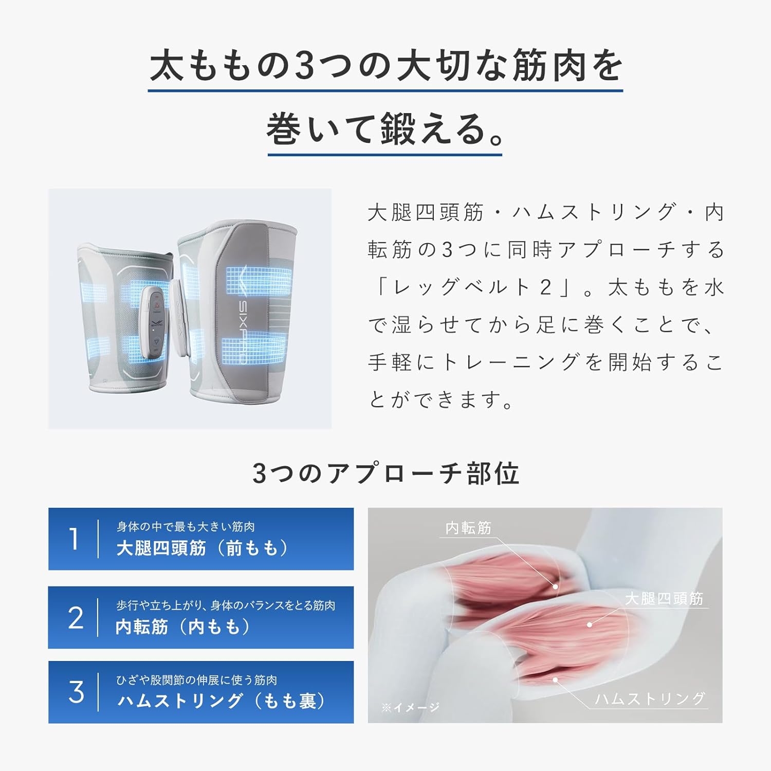 SIXPAD(シックスパッド) レッグベルト2の商品画像4