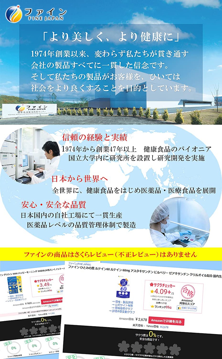 FINE(ファイン) ひとみの恵 ルテイン40の商品画像7 