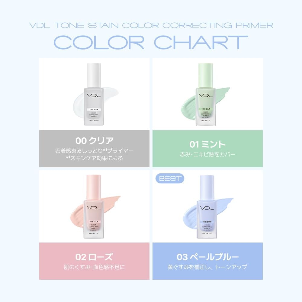 VDL(ブイディーエル) トーンステインカラーコレクティングプライマーの商品画像7 