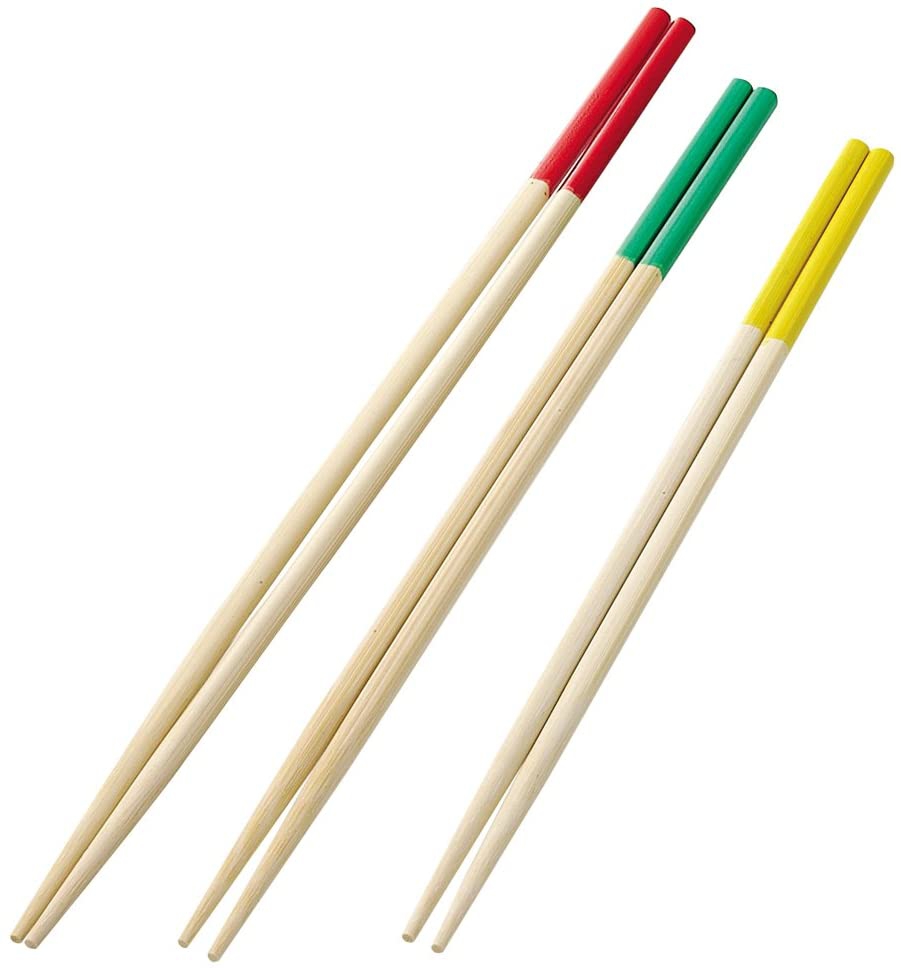パール金属(PEARL) Easy Cooking 竹製料理用箸セット 赤・緑・黄 C-8771の商品画像サムネ1 