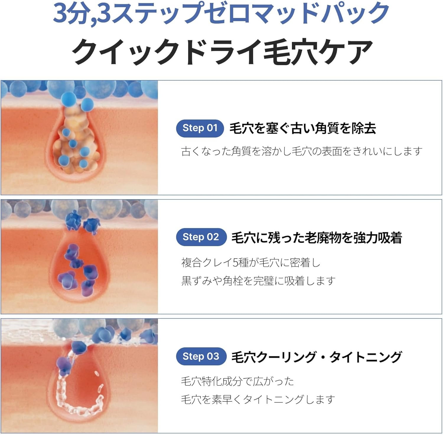 MEDICUBE(メディキューブ) ゼロ毛穴クレイパックの商品画像3 