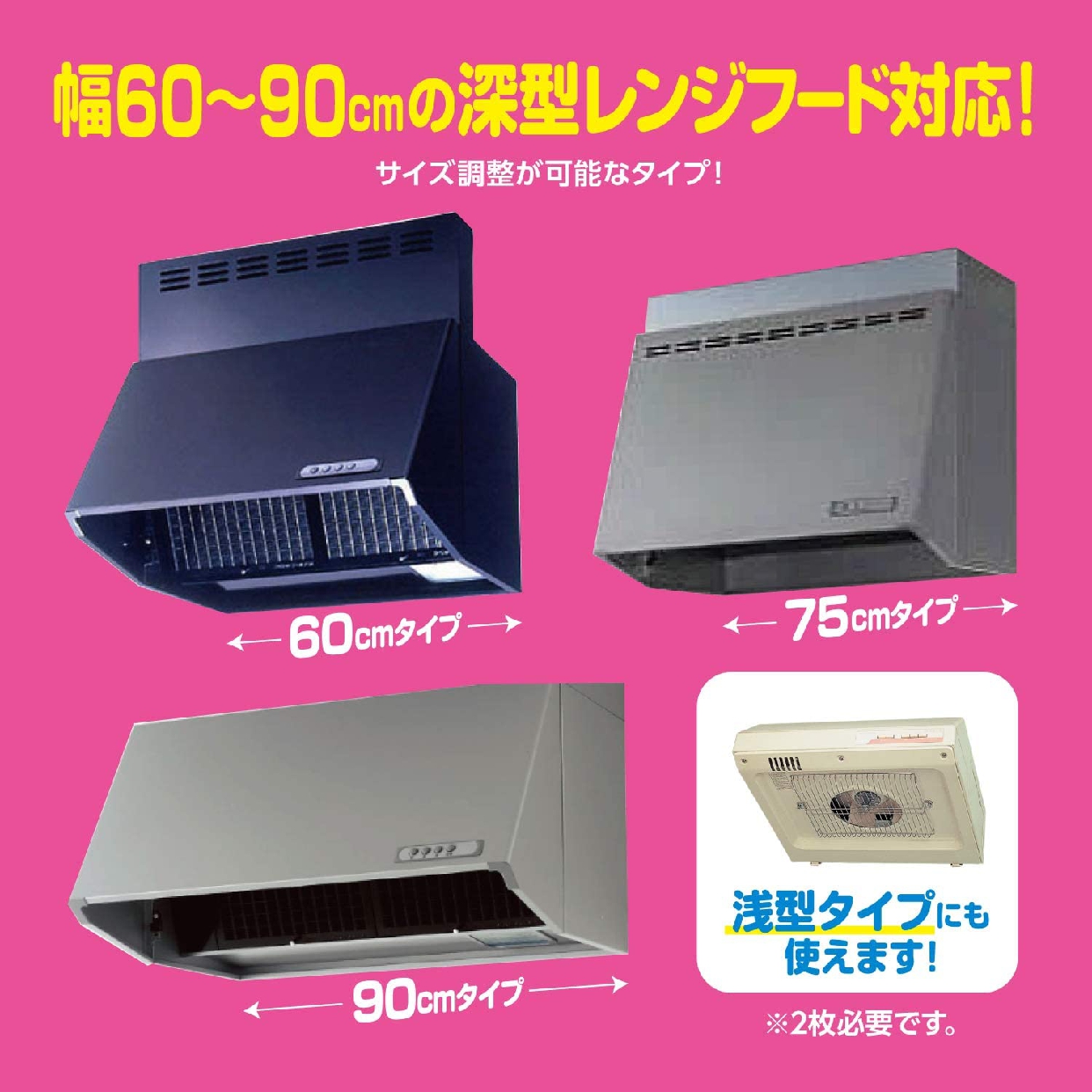 東洋アルミ(Toyo Aluminium) ワンタッチレンジフードカバーでか60~90cm用 1枚入 2500の商品画像4 