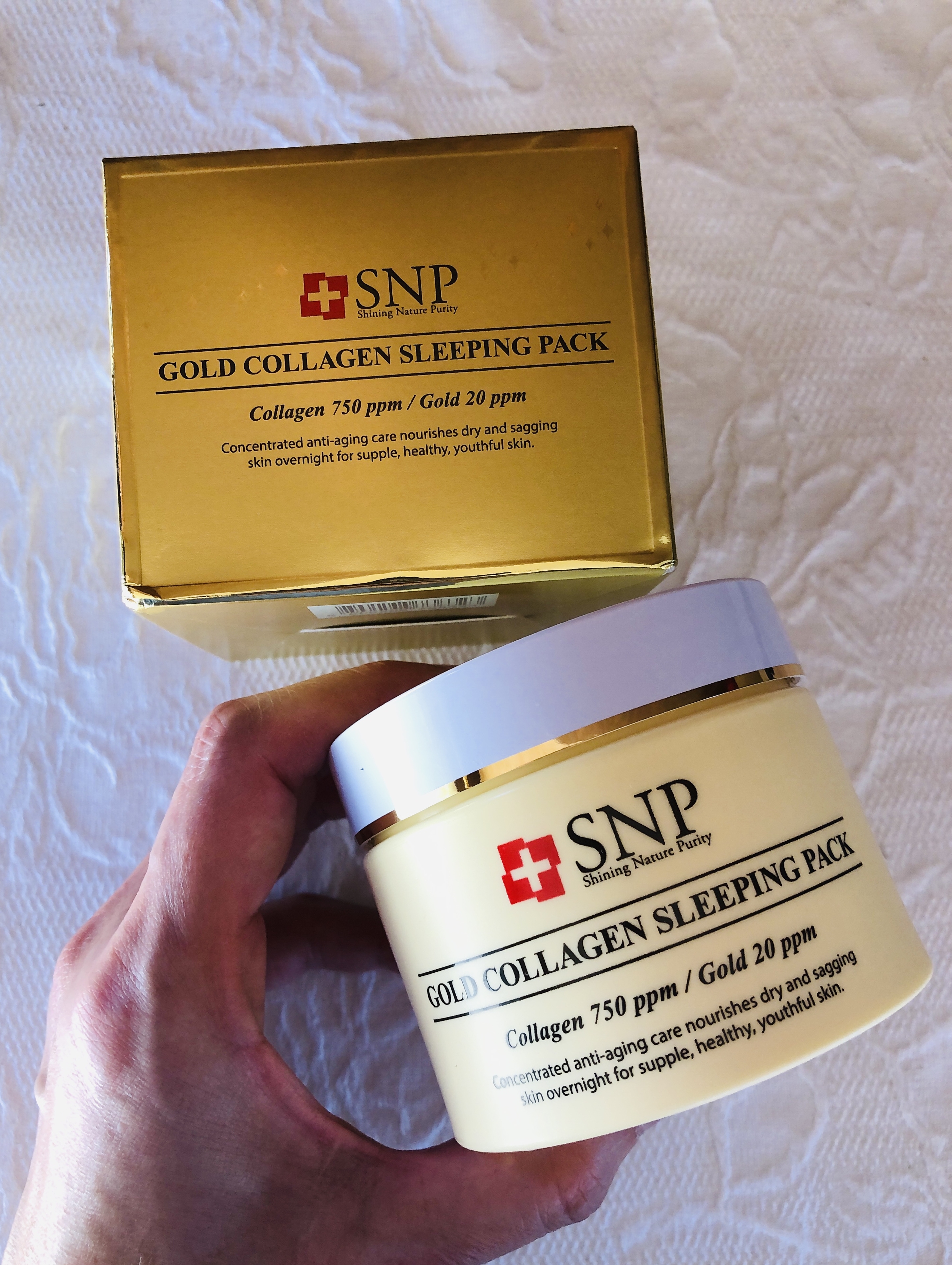 SNP(エスエヌピー) ゴールドコラーゲンスリーピングパックに関するトラネコさんの口コミ画像3