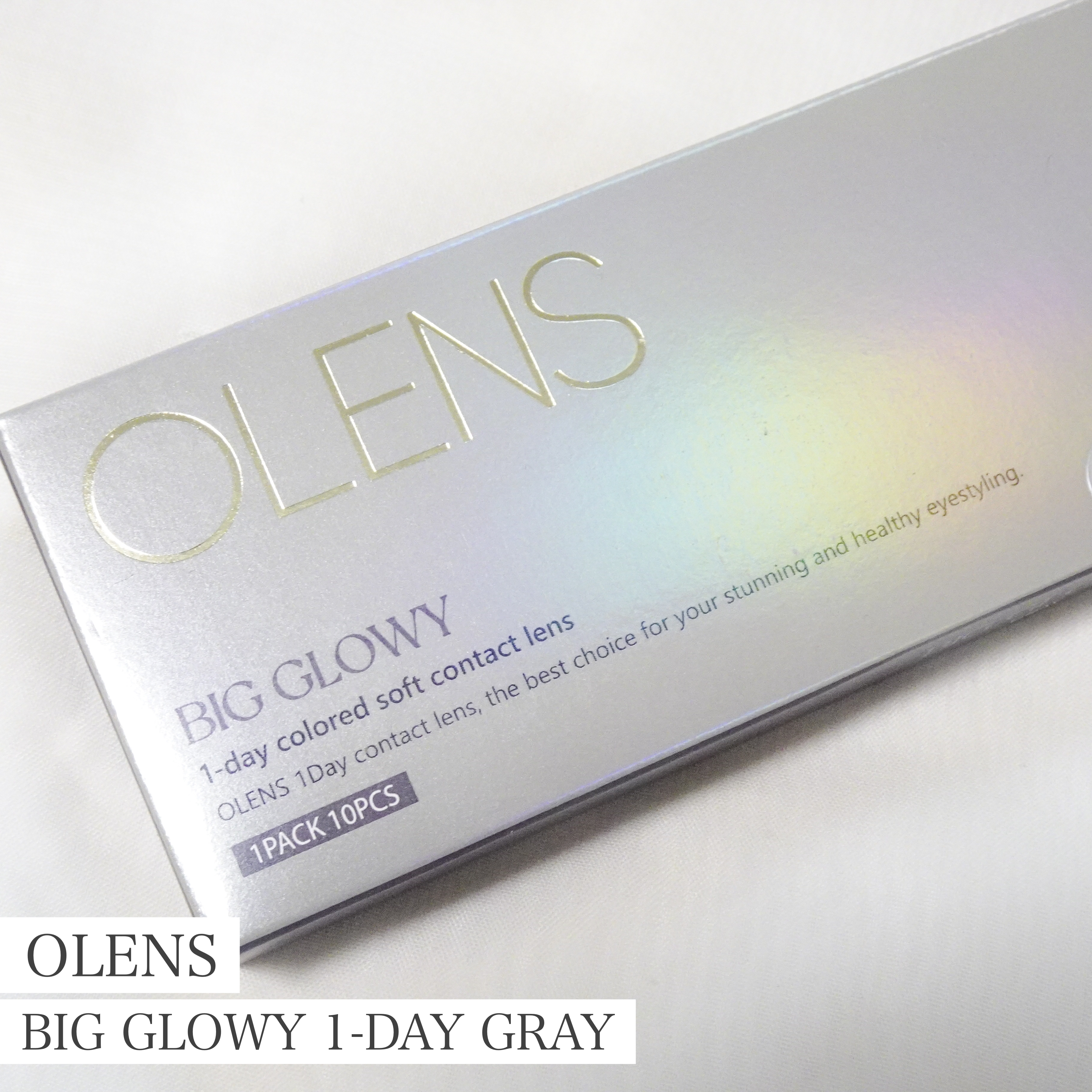 OLENBig Glowy 1-day Grayを使ったaquaさんのクチコミ画像1