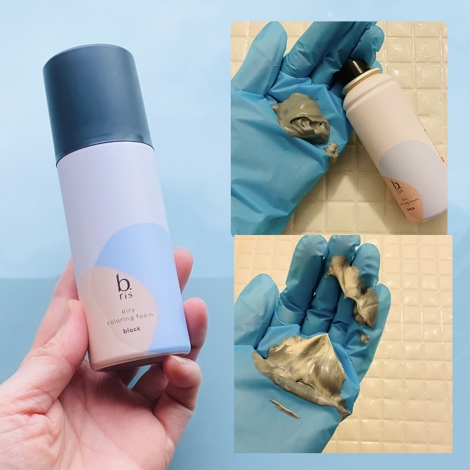 b.ris airy coloring foam ビーリスエアリーカラーリングフォーム（ブラック）の良い点・メリットに関するトラネコさんの口コミ画像2