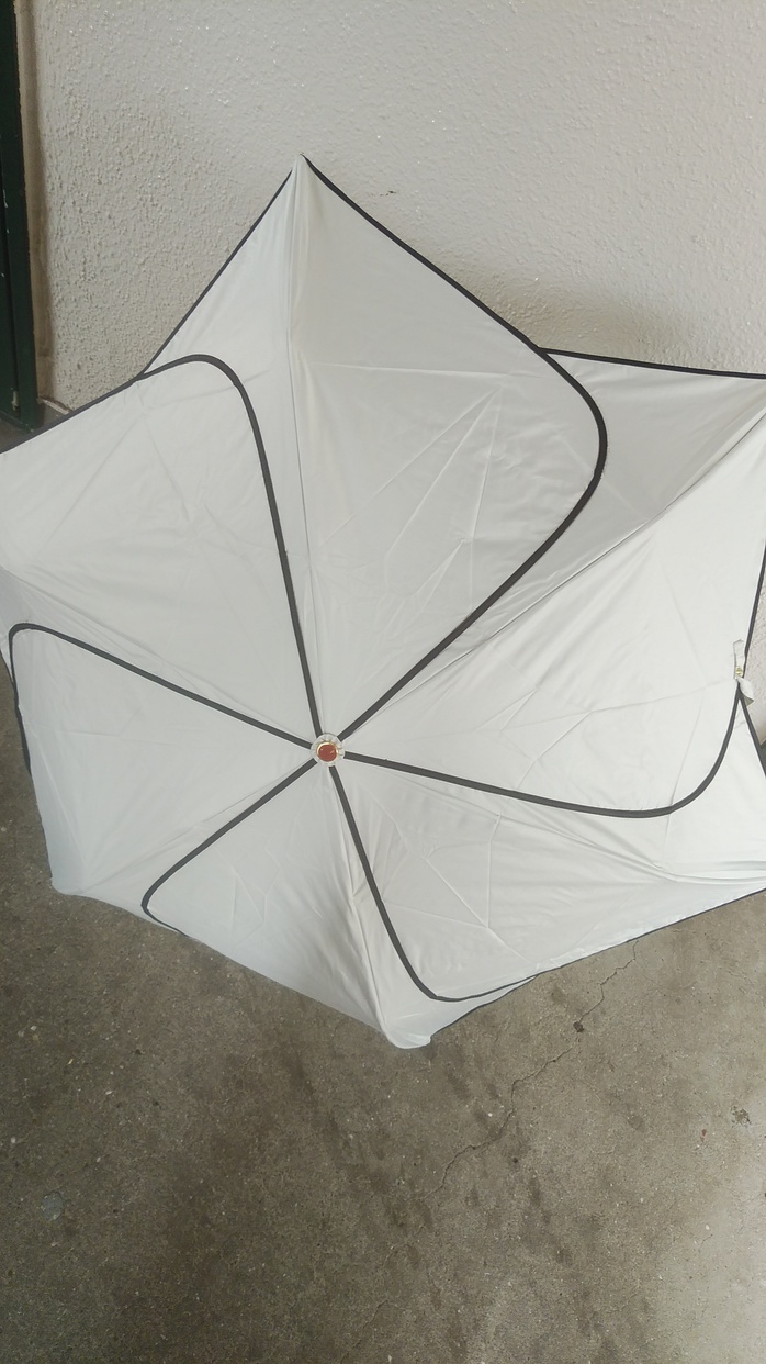 STRAWBERRY-FIELDS(ストロベリーフィールズ) モノトーンフラワー折り畳み晴雨兼用傘の良い点・メリットに関するまいかるさんの口コミ画像2