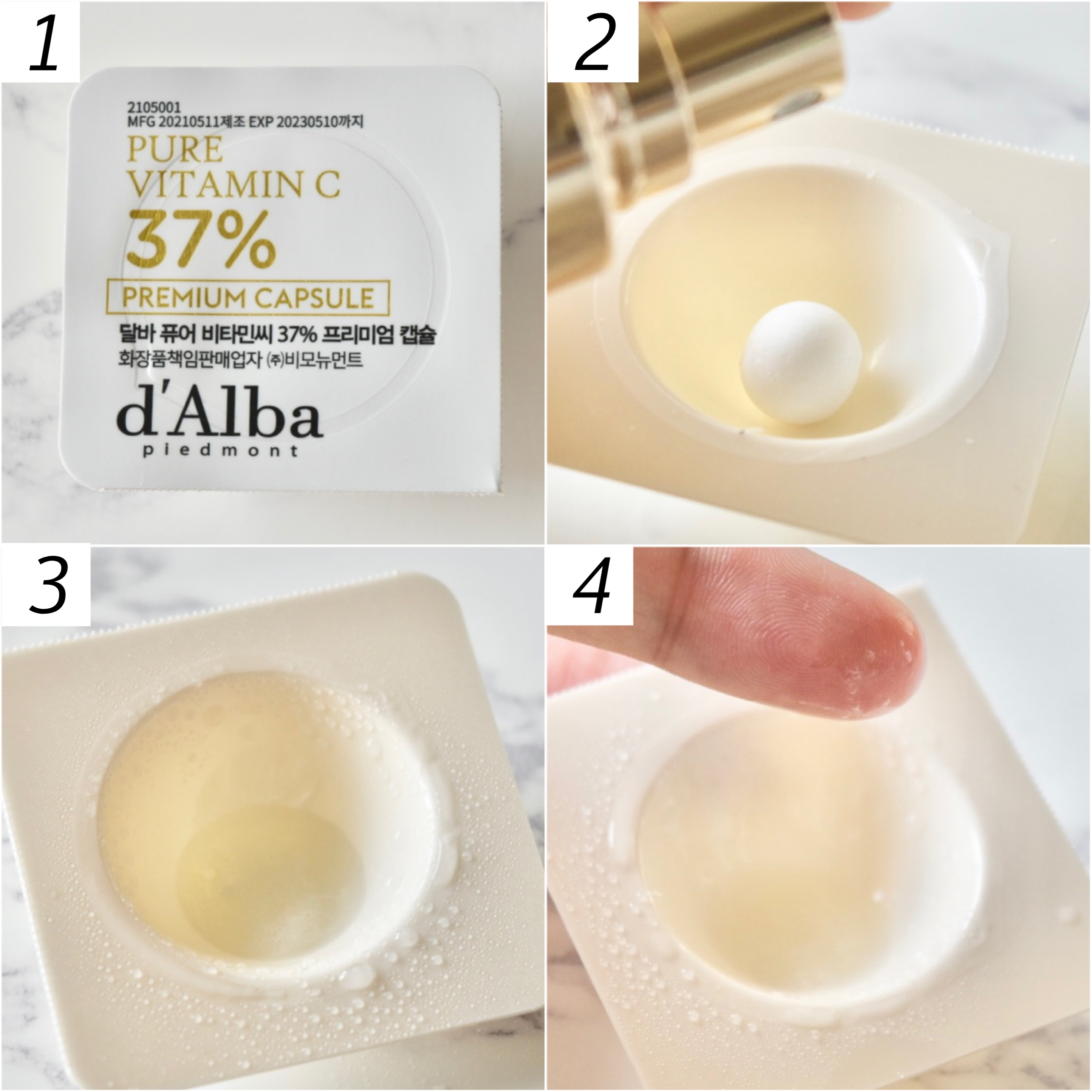 d'Alba(ダルバ) ピュア ビタミンC 37％ プレミアム カプセルの良い点・メリットに関するみゆさんの口コミ画像2