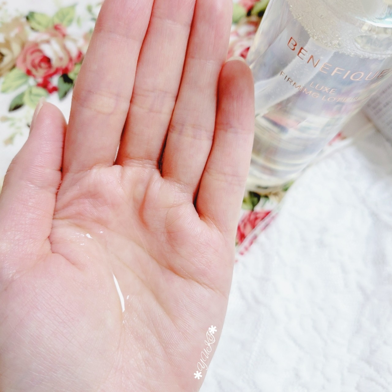 BENEFIQUE LUXE(ﾍﾞﾈﾌｨｰｸ ﾘｭｸｽ)ファーミングローション(医薬部外品)収れん化粧水を使ったYUKIさんのクチコミ画像2