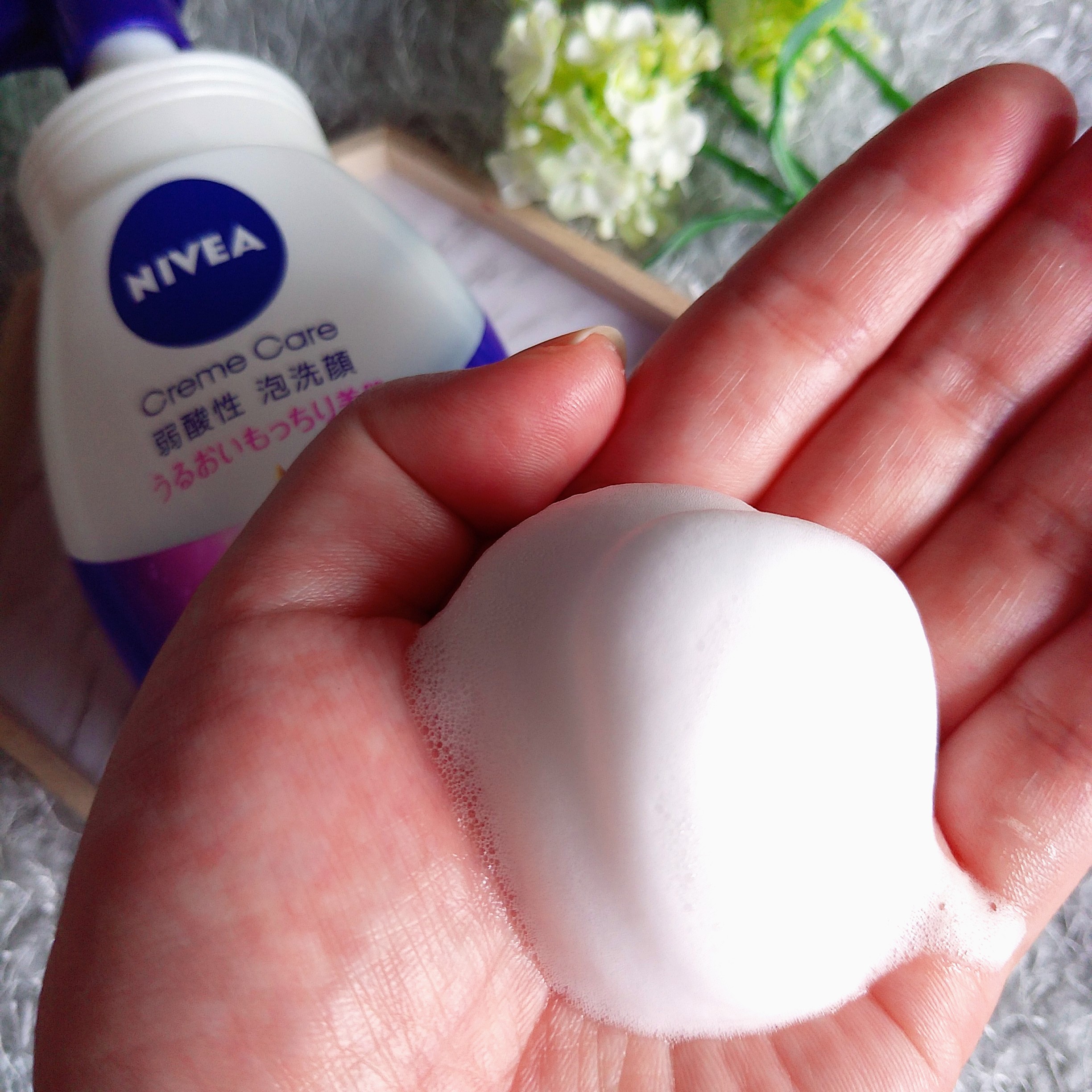 NIVEA(ニベア) クリアビューティー弱酸性泡洗顔 もっちり美肌の良い点・メリットに関するまるもふさんの口コミ画像3