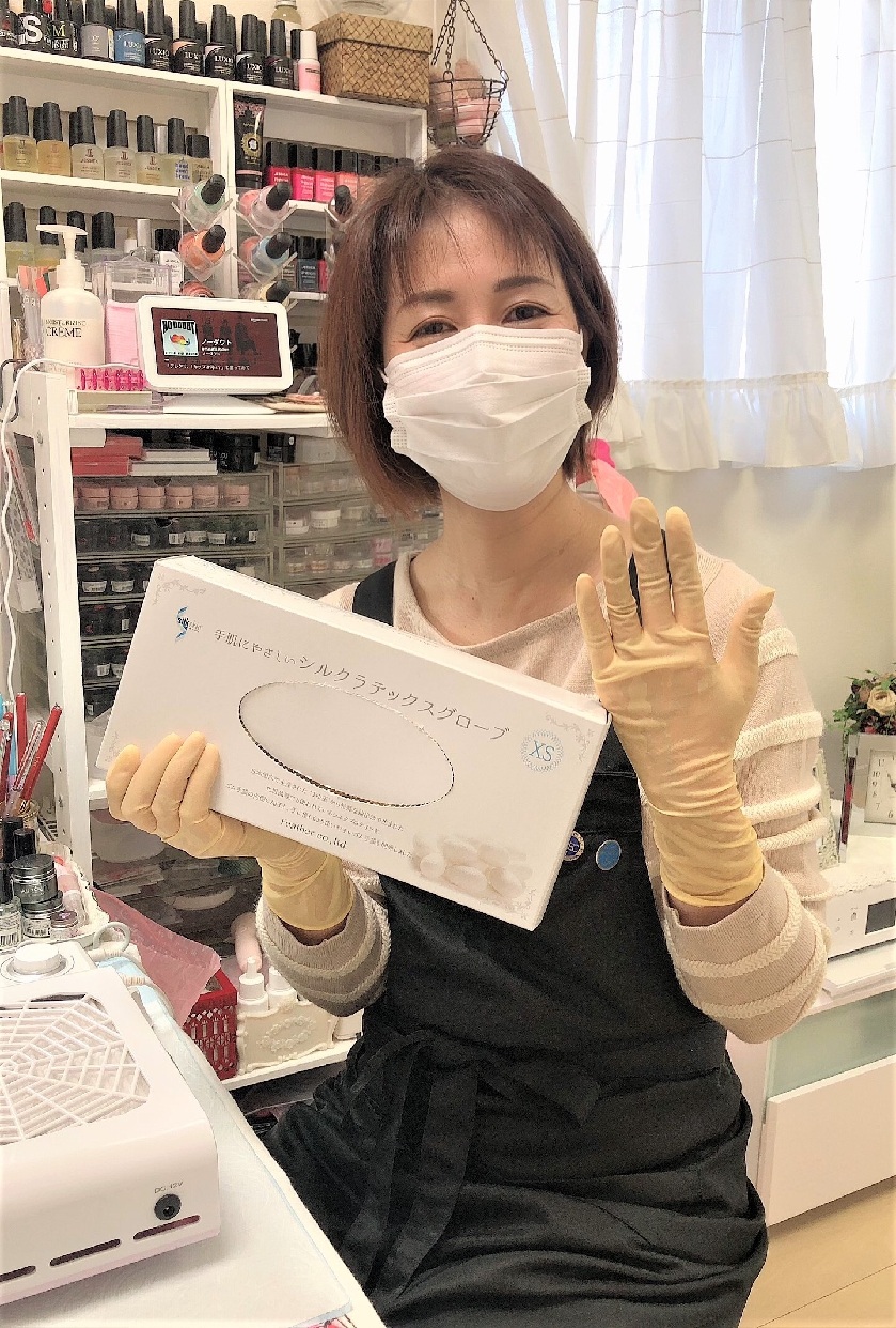 LEONKA(レオンカ)シルクラテックスグローブを使った真鍋 貴代子さんのクチコミ画像1