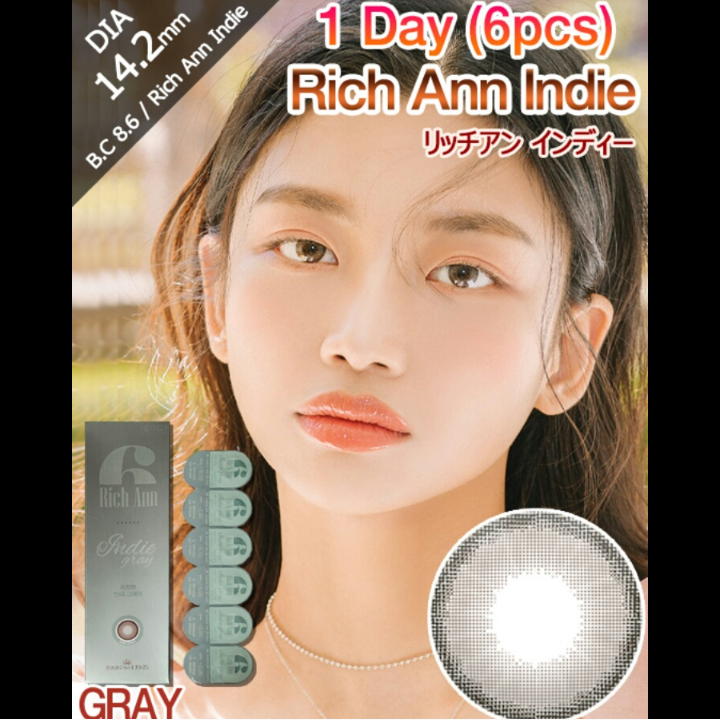 [1 Day/グレー/GRAY] リッチアン インディー/アイレンズを使ったバドママ★フォロバ100◎さんのクチコミ画像4