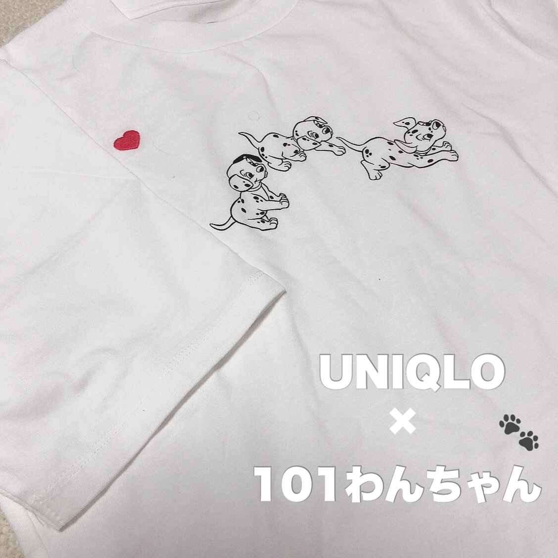UNIQLO(ユニクロ) ディズニー ファーリー フレンズ UT グラフィックTシャツ 101匹わんちゃん（半袖・リラックスフィット）の良い点・メリットに関するkhさんの口コミ画像1