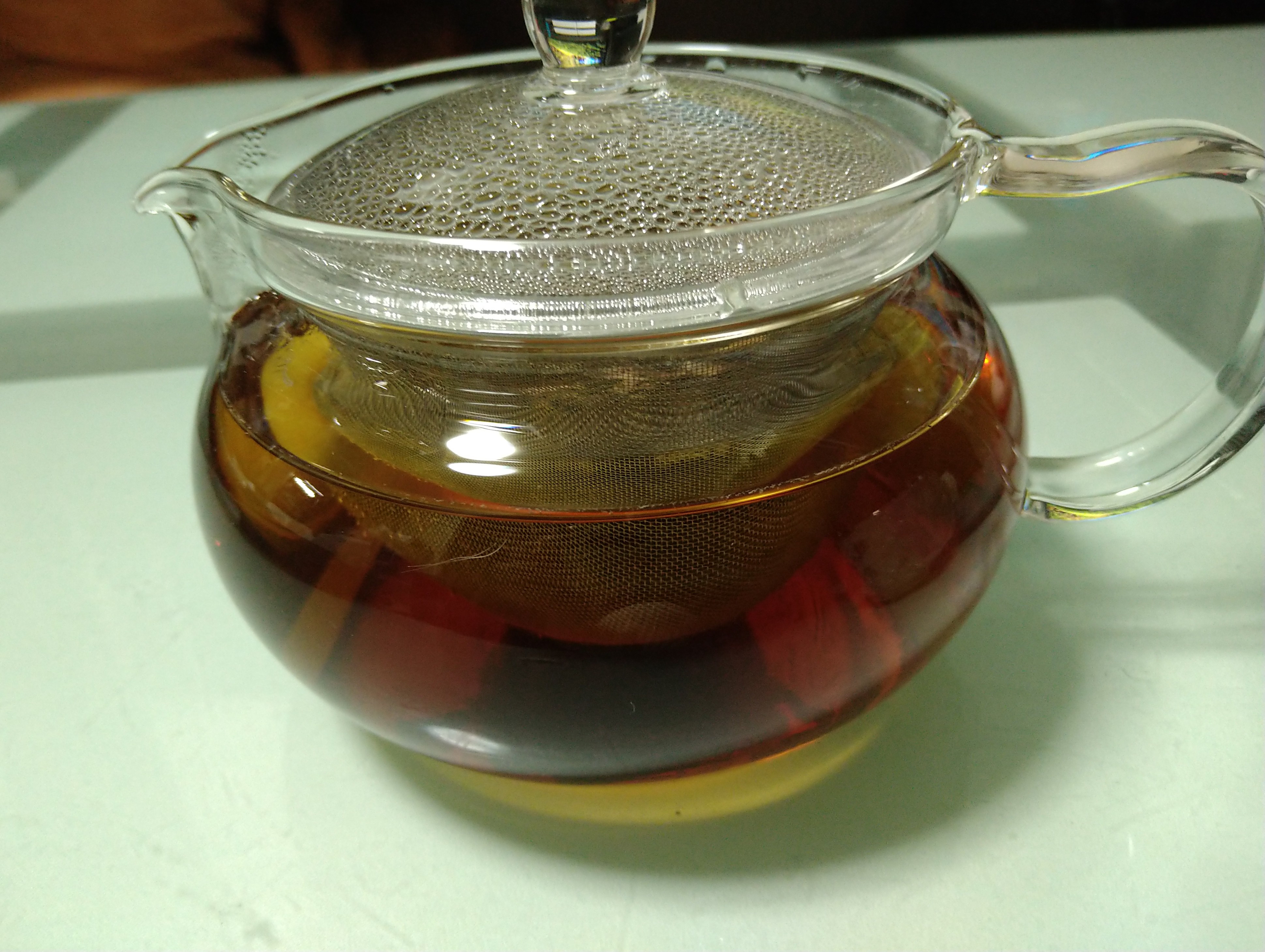 HARIO(ハリオ) 茶茶急須 透明 実用容量450ml 丸 電子レンジ対応 CHJMN-45Tを使ったたまかけさんのクチコミ画像1