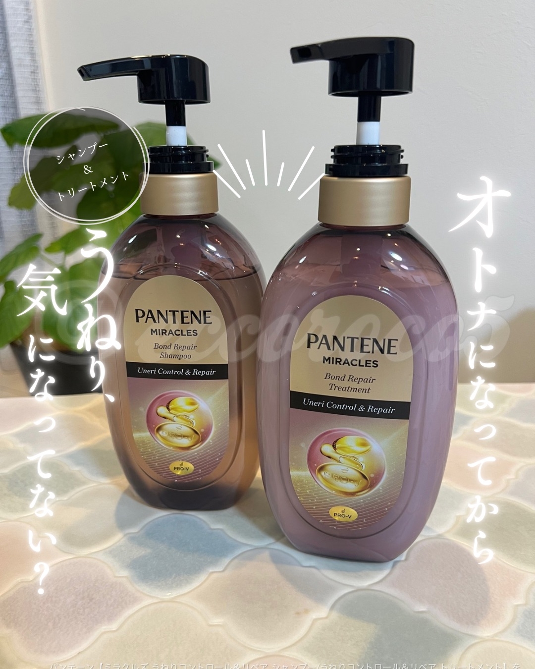 PANTENE(パンテーン) ミラクルズ うねりコントロール＆リペア シャンプー／トリートメントの良い点・メリットに関する@eccoroco5さんの口コミ画像1