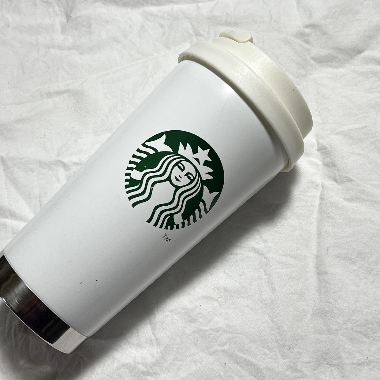 Starbucks(スターバックス) ステンレス ToGoロゴタンブラーマットホワイトを使ったmaoさんのクチコミ画像1
