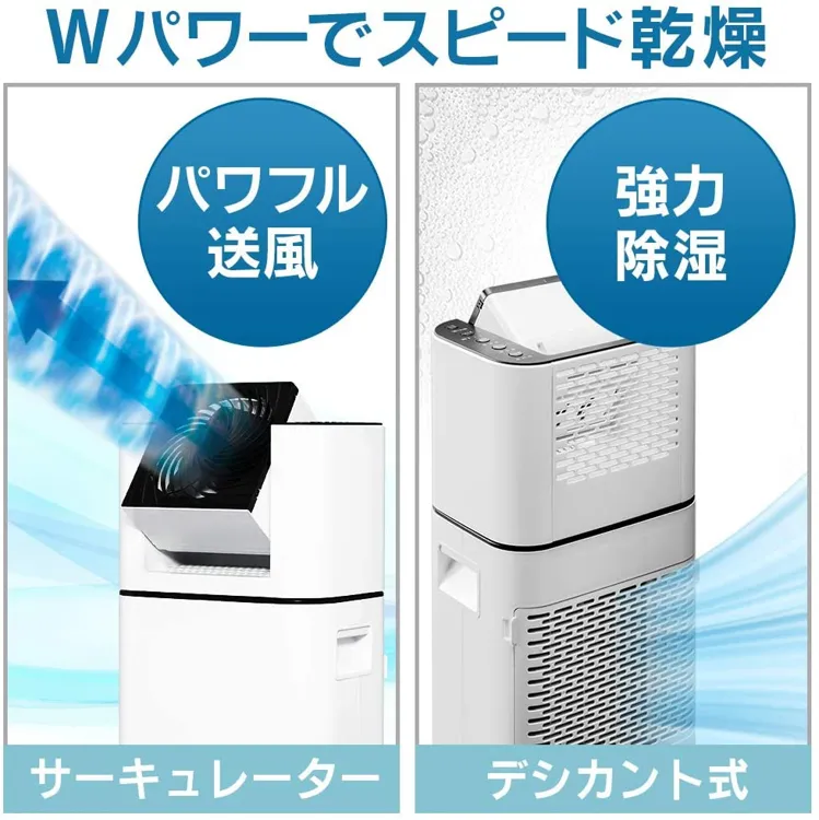 IRIS OHYAMA サーキュレーター 衣類乾燥除湿機　KIJDC-L50-W IRIS OHYAMA 除湿機 サーキュレーター 衣類乾燥機 アイリス