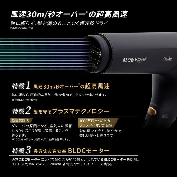 Onedam BLOW＋Speedプラズマイオンヘアドライヤー 1度のみ使用 Onedam BLOW＋Speedプラズマイオンヘアドライヤー 1度のみ使用