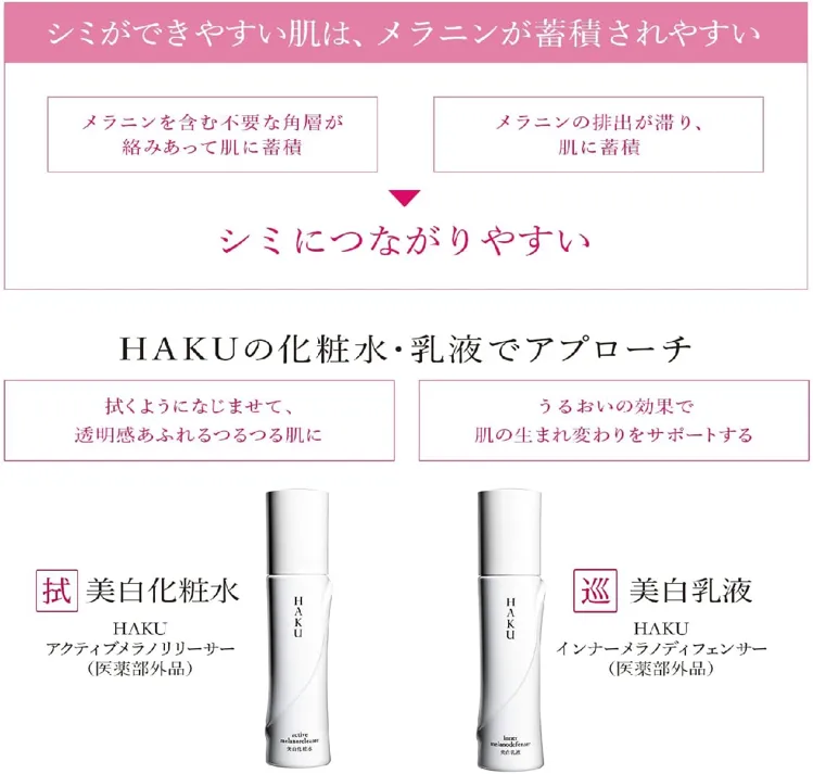 販売 シミ対策 化粧水 haku