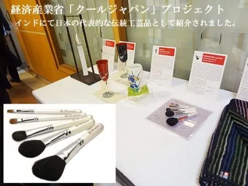 Amazon | 熊野筆 メイクブラシセット 熊野化粧筆 ピンクパール3
