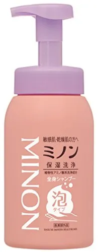 シャンプー MINMI ミノン 全身シャンプー 泡タイプ 500mL Green Beans | グリーン