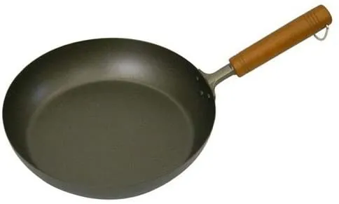 H.S チタン 30cmフライパン　中華鍋　　木製ハンドル　日本製 57a9d5a8-f2f9-4ba5-a83a-