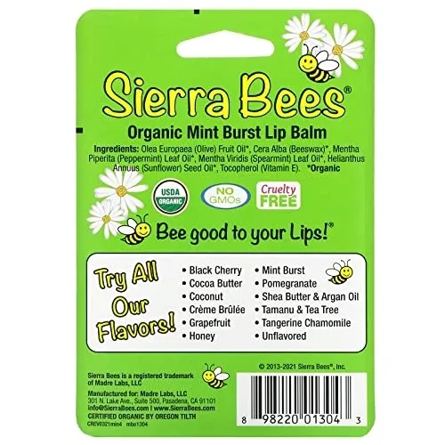 Sierra Bees(シエラビーズ) オーガニックリップバームの悪い口コミ・評判は？実際に使ったリアルな本音レビュー2件 | モノシル