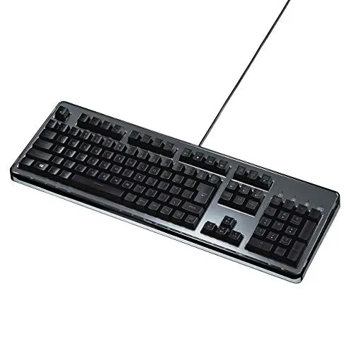サンワダイレクト 静電容量無接点 キーボード 400-SKB060 サンワサプライ，静電容量無接点方式採用のゲーマー向け