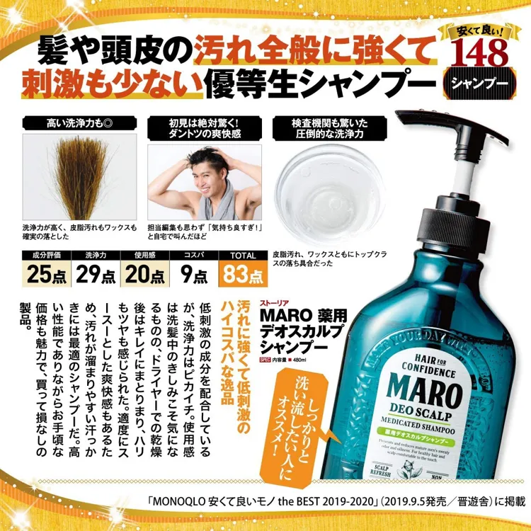 販売 メンズ シャンプー おすすめ maro