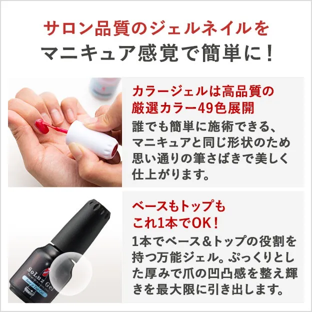 SoLuz Gel(ソルースジェル) ジェルネイルキット New Basicの悪い口コミ・評判は？実際に使ったリアルな本音レビュー0件 | モノシル