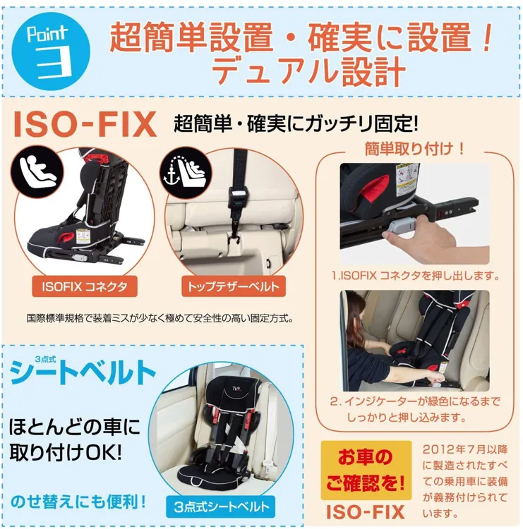 日本育児TVAトラベルベストFIX